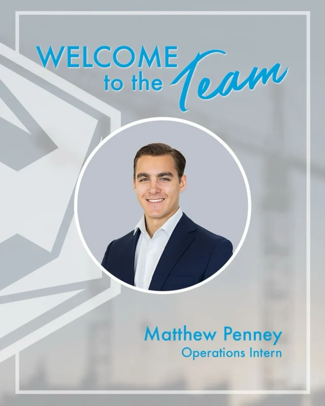 We’re excited to welcome Matthew Penney as Cardella Construction’s first-ever summer intern! This milestone marks the beginning of a new chapter in our commitment to developing future talent and mentoring the next generation of industry leaders. Welcome to the team, Matthew!